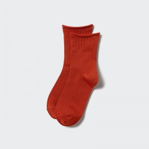 Uniqlo HEATTECH (Crew Roll) Women Socks Tights Red US | YOSN-98523