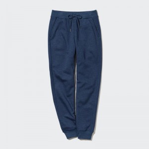 Uniqlo HEATTECH Fleece Lined Women Joggers Blue US | KFHX-26985