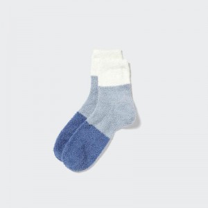 Uniqlo HEATTECH (Fluffy) Men Socks White US | XMYG-47902