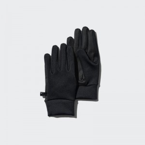 Uniqlo HEATTECH Lined (Stretch) Men Gloves Black US | WKVE-60759