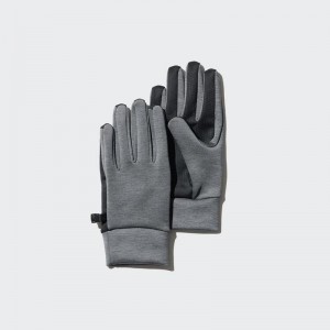 Uniqlo HEATTECH Lined (Stretch) Men Gloves Grey US | VORC-09134