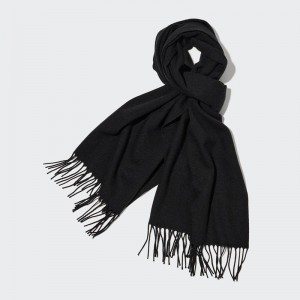 Uniqlo HEATTECH Men Scarf Black US | XDOQ-09248