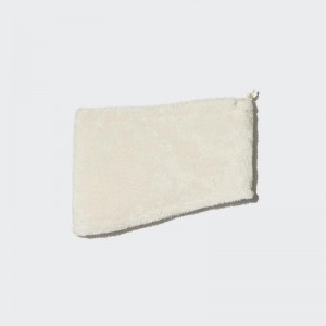 Uniqlo HEATTECH Neck Warmer (Fluffy Fleece) Men Scarf Off White US | LRHJ-13502