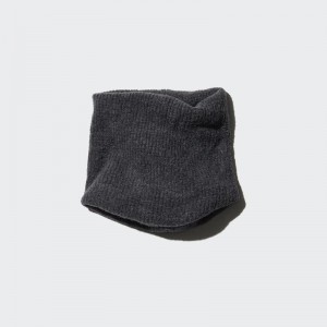 Uniqlo HEATTECH Neck Warmer Men Scarf Dark Grey US | UWKM-18564