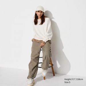 Uniqlo HEATTECH Parachute (Short) Women Trousers Brown US | LVUM-02689