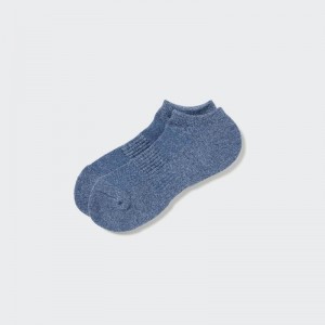 Uniqlo HEATTECH Short (Pile) Men Socks Blue US | BFLU-16045