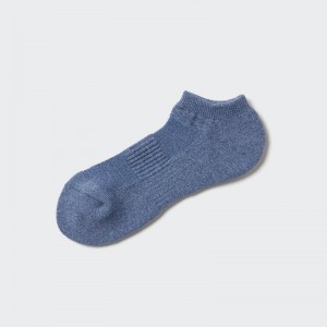 Uniqlo HEATTECH (Short, Pile) Men Socks Blue US | OVHT-40962