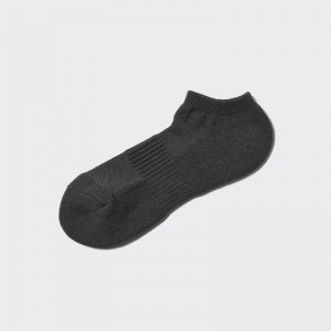 Uniqlo HEATTECH (Short, Pile) Men Socks Dark Grey US | QBAW-92836