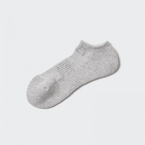 Uniqlo HEATTECH (Short, Pile) Men Socks Grey US | YETK-48905