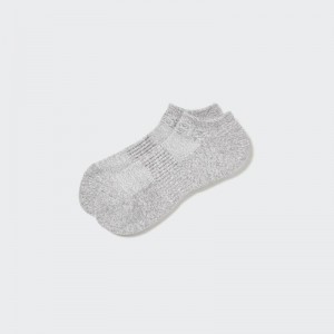 Uniqlo HEATTECH Short (Pile) Men Socks Grey US | WDHO-73528