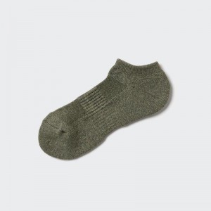 Uniqlo HEATTECH (Short, Pile) Men Socks Green US | ZORF-63452