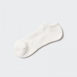 Uniqlo HEATTECH (Short, Pile) Men Socks Off White US | HVLU-75023