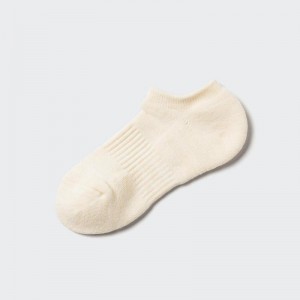 Uniqlo HEATTECH (Short) Women Socks Tights Off White US | GYZV-89214