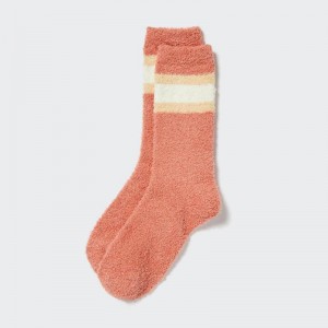 Uniqlo HEATTECH Soft Fluffy Thermal Women Socks Tights Orange US | ZVSM-02543