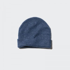 Uniqlo HEATTECH Soufflé Yarn Beanie Men Beanie Blue US | ATVG-02435