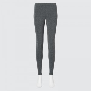 Uniqlo HEATTECH Ultra Warm Women Leggings Dark Grey US | LQCU-85407