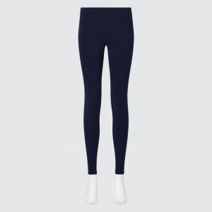 Uniqlo HEATTECH Ultra Warm Women Leggings Navy US | IAPQ-32640