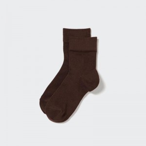 Uniqlo HEATTECH Women Socks Tights Brown US | FODN-86243