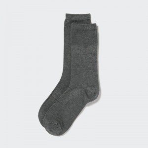 Uniqlo HEATTECH Women Socks Tights Dark Grey US | BELG-65237