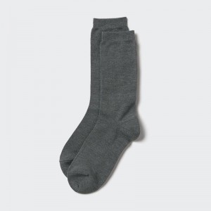 Uniqlo HEATTECH Women Socks Tights Dark Grey US | XPSL-96815