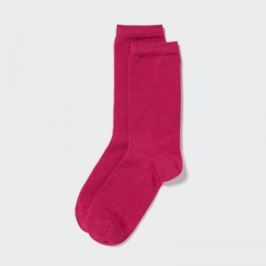 Uniqlo HEATTECH Women Socks Tights Pink US | VIOW-68207