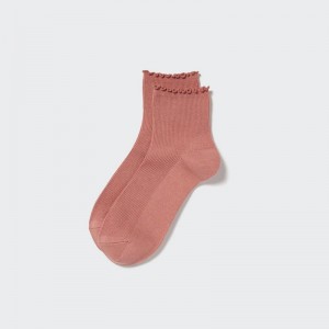 Uniqlo HEATTECH Women Socks Tights Pink US | EWDA-20169