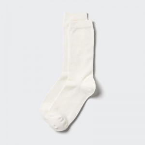 Uniqlo HEATTECH Women Socks Tights White US | ZPJE-15967