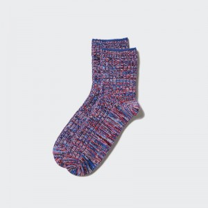 Uniqlo Half (Mélange) Men Socks Red US | JIPD-07526