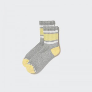 Uniqlo Half (Pattern) Men Socks Grey US | ALMN-59028