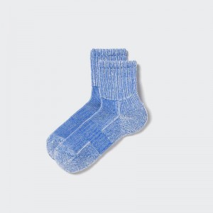 Uniqlo Half (Ribbed) Men Socks Blue US | VDQI-34879