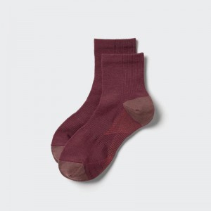 Uniqlo Half (Sports) Men Socks Red US | ZVNL-85602