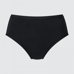 Uniqlo High Rise Women Briefs Black US | BKEJ-37461