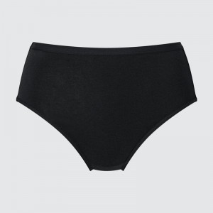 Uniqlo High Rise Women Briefs Black US | KBJT-27985