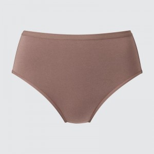 Uniqlo High Rise Women Briefs Brown US | DPKB-63298