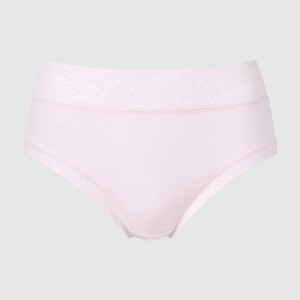 Uniqlo High Rise Women Briefs Pink US | OMBW-05164