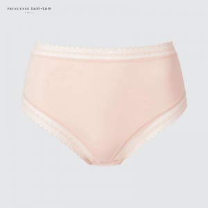 Uniqlo High Waisted Knickers Women Underwear Pink US | YNQO-78426