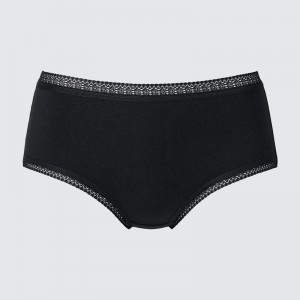 Uniqlo Hiphugger (Lace) Women Briefs Black US | ELXJ-69721