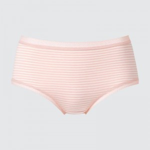 Uniqlo Hiphugger (Stripe) Women Briefs Pink US | FGPU-48652