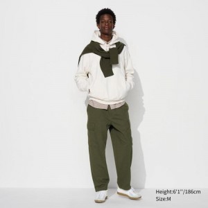 Uniqlo Jersey Easy Cargo Men Trousers Olive US | INVU-70613