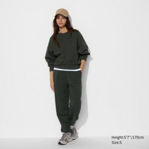 Uniqlo Joggers Women Joggers Dark Green US | DWNC-03587