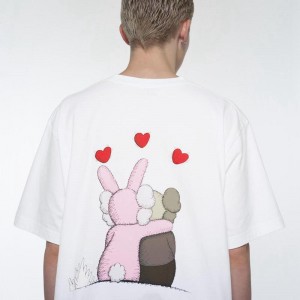 Uniqlo KAWS + Warhol UT Graphic Women T-Shirts White US | IGBU-23405