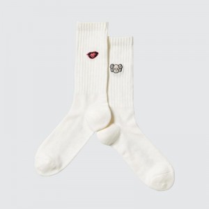 Uniqlo KAWS + Warhol UT Women Socks Tights White US | VLXQ-20356