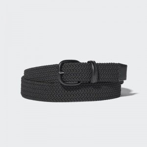 Uniqlo Leather Combination Mesh Men Belt Black US | IUAY-70851