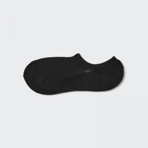 Uniqlo Low Cut (Pile) Men Socks Black US | KGNP-18760