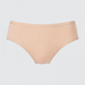 Uniqlo Mid Rise Women Briefs Beige US | LVHT-40126