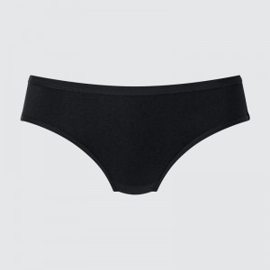 Uniqlo Mid Rise Women Briefs Black US | HCXR-69437