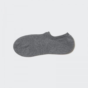 Uniqlo Middle Cut Low Men Socks Dark Grey US | LDJG-43921