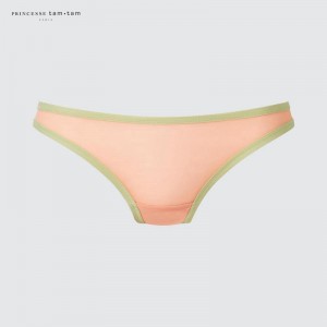 Uniqlo Midi Knickers (Mesh, Print) Women Underwear Orange US | YTUO-26950