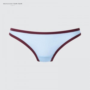 Uniqlo Midi Knickers (Mesh, Print) Women Underwear Blue US | FHIO-68751