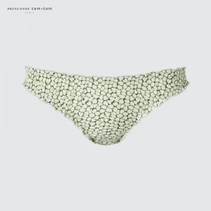 Uniqlo Midi Knickers (Print) Women Underwear Light Green US | QXDC-71453